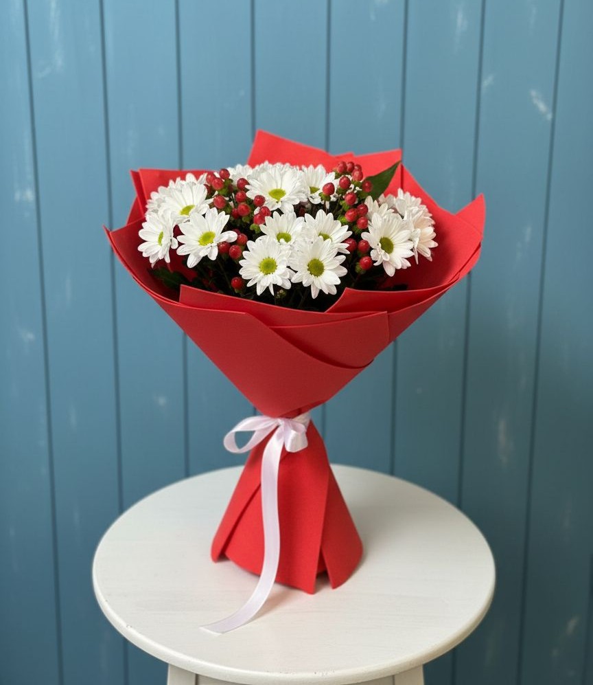 Букет цветов из: Хризантемы в Пшичо