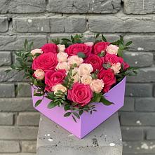 Цветочная композиция из Розы в коробке в Пшичо