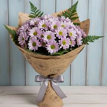 Букет цветов из:  Хризантемы #REPLACE_PRED# Пшичо