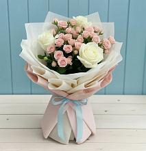 Букет цветов из:  Розы #REPLACE_PRED# Пшичо