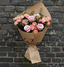 Букет цветов из:  Розы #REPLACE_PRED# Пшичо