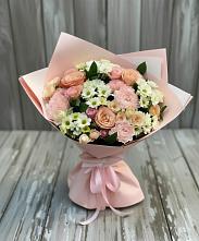 Букет цветов из:  Гвоздики, Розы и Хризантемы в Пшичо