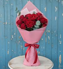 Букет цветов из:  Розы #REPLACE_PRED# Пшичо