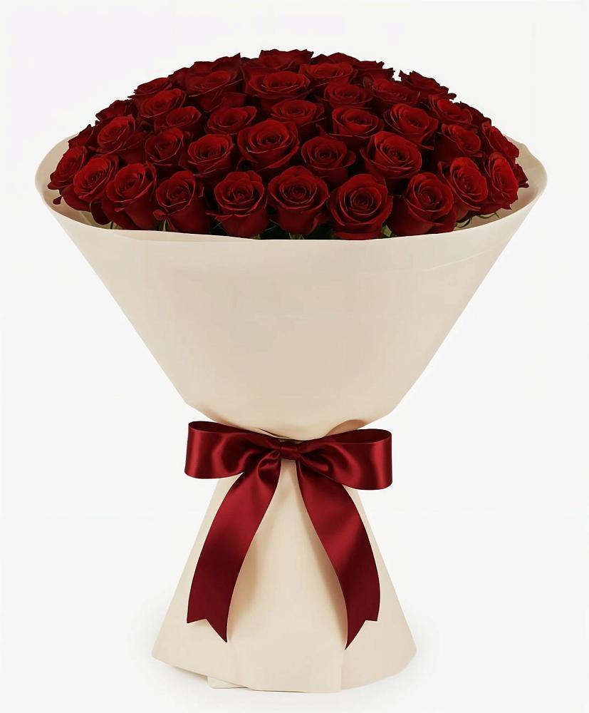 Букет 101 Бордовая роза Блэк Бакарра в Пшичо