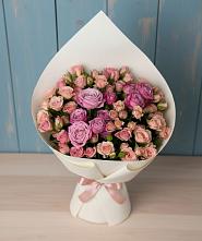 Букет цветов из:  Розы #REPLACE_PRED# Пшичо